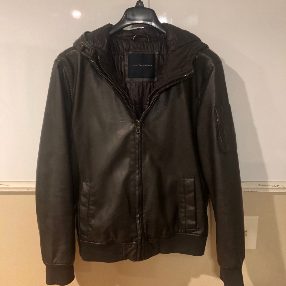 Brown Tommy Hilfiger Bomber Jacket